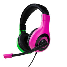 Bigben Stereo Gaming Headphones Pink/Green Nintendo Switch
