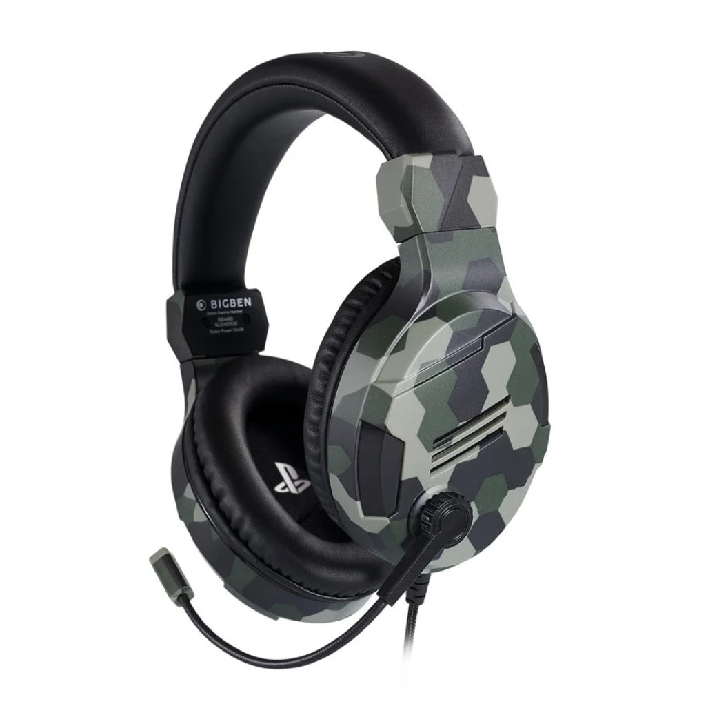 Bigben Stereo Gaming Headphones Green Camo V3 PS4